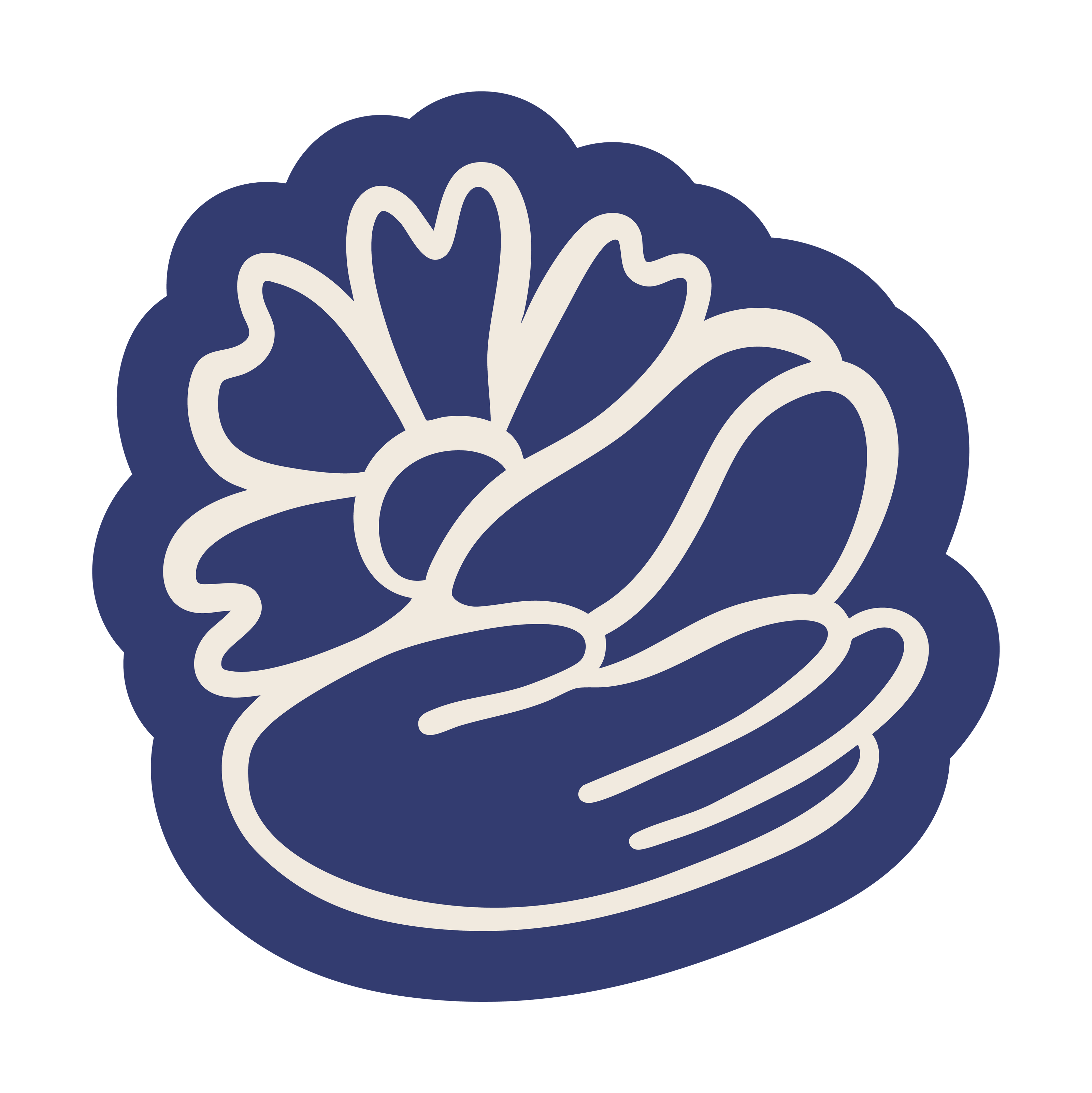 Hand-drawn illustration representing direct trade between Komuna specialty coffee and Mexican coffee farmers.