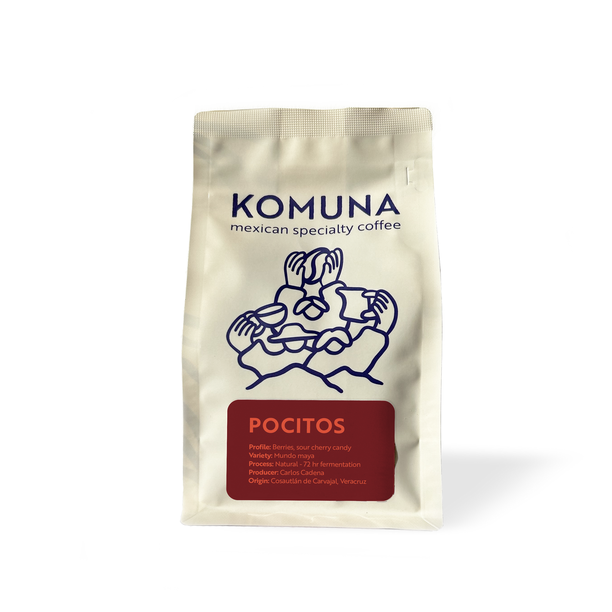 Komuna specialty coffee, natural-processed from Veracruz, Mexico, freshly roasted in Denmark.